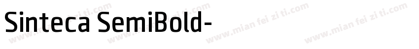 Sinteca SemiBold字体转换